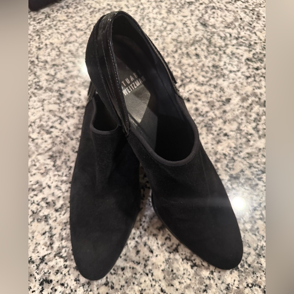 Stuart Weitzman Black Suede Heels